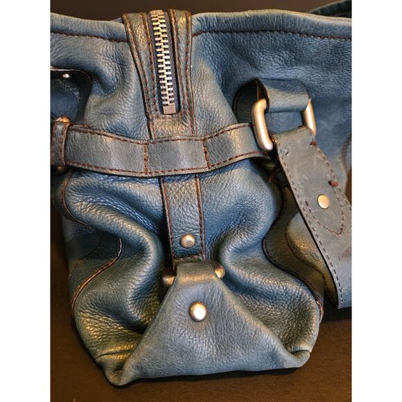 Fossil Vintage Green Leather Pocketbook Purse EUC - Picture 7 of 11